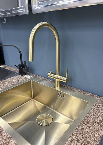 Смеситель для кухни Seaman Como, LG цвет Светлое золото