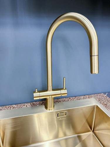 Смеситель для кухни Seaman Como, LG цвет Светлое золото