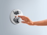 Смеситель для душа Hansgrohe Ecostat S 15757000 с термостатом Хром латунь встраиваемый