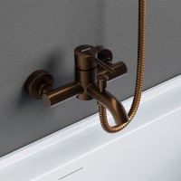 Смеситель для ванны Damixa Scandinavian Pure 361000500 Розовое золото латунь на стену