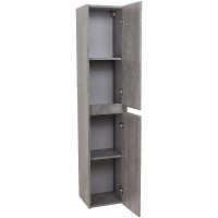 Шкаф пенал BelBagno Kraft 33 R KRAFT-1600-2A-SC-CG-R подвесной Cemento Grigio МДФ / ЛДСП