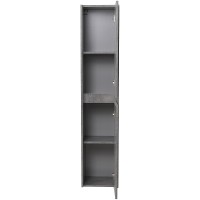 Шкаф пенал BelBagno Kraft 33 R KRAFT-1600-2A-SC-CG-R подвесной Cemento Grigio МДФ / ЛДСП