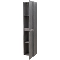 Шкаф пенал BelBagno Kraft 33 R KRAFT-1600-2A-SC-CG-R подвесной Cemento Grigio МДФ / ЛДСП