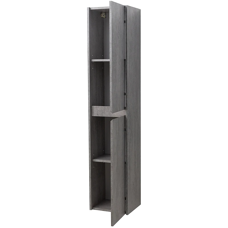 Шкаф пенал BelBagno Kraft 33 R KRAFT-1600-2A-SC-CG-R подвесной Cemento Grigio МДФ / ЛДСП