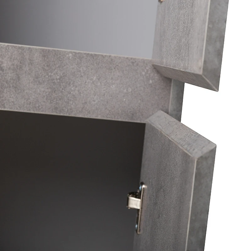 Шкаф пенал BelBagno Kraft 33 R KRAFT-1600-2A-SC-CG-R подвесной Cemento Grigio МДФ / ЛДСП