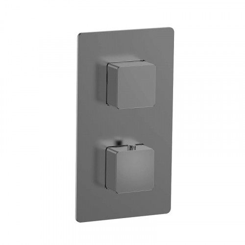 Смеситель для душа AQUAme Savona AQM8809GM с термостатом цвет Оружейная сталь