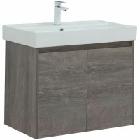 Тумба с раковиной Aquanet Nova Lite 75 302527 подвесная Дуб рошелье МДФ / ЛДСП