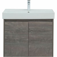 Тумба с раковиной Aquanet Nova Lite 75 302527 подвесная Дуб рошелье МДФ / ЛДСП