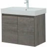 Тумба с раковиной Aquanet Nova Lite 75 302527 подвесная Дуб рошелье МДФ / ЛДСП