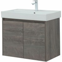 Тумба с раковиной Aquanet Nova Lite 75 302527 подвесная Дуб рошелье МДФ / ЛДСП