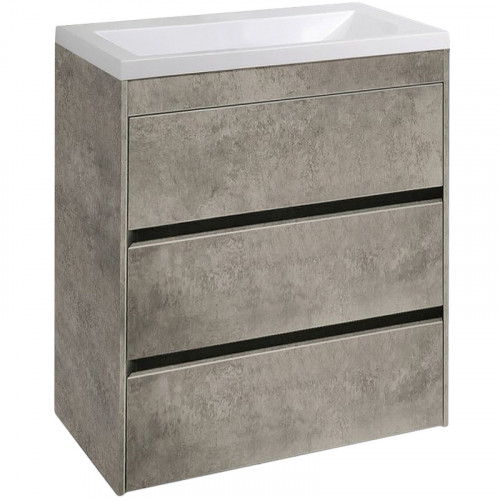 Тумба под раковину Art&Max Family-580-3C-PIA-CV Цемент МДФ / ЛДСП