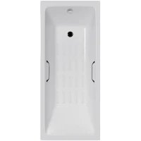 Чугунная ванна Delice Level 170x75 DLR230602R-AS с отверстиями под ручки с антискользящим покрытием