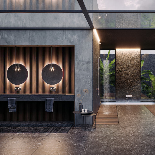 Смеситель для раковины Bossini Apice Z00549.030 Хром латунь встраиваемый