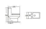 Унитаз моноблок Stella Polar Теруэль KN6130000 SP-00001876 цвет Белый с бачком и сиденьем Микролифт