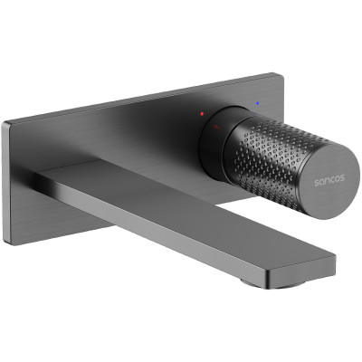 Смеситель для раковины Sancos Nexus SC9013GG Вороненая сталь