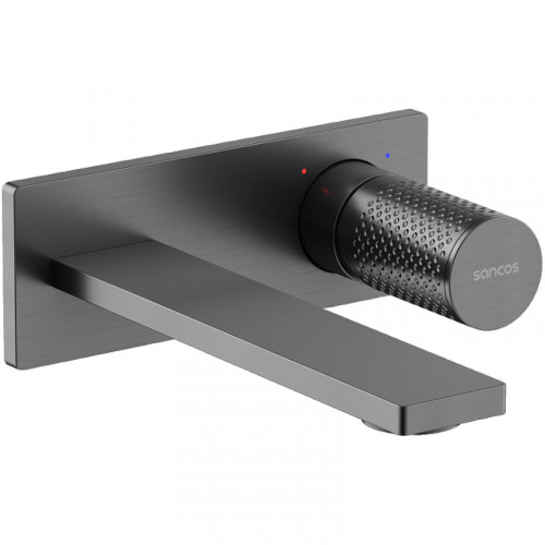 Смеситель для раковины Sancos Nexus SC9013GG Вороненая сталь