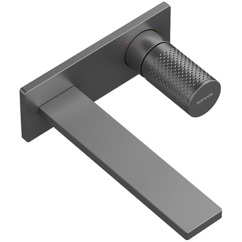 Смеситель для раковины Sancos Nexus SC9013GG Вороненая сталь