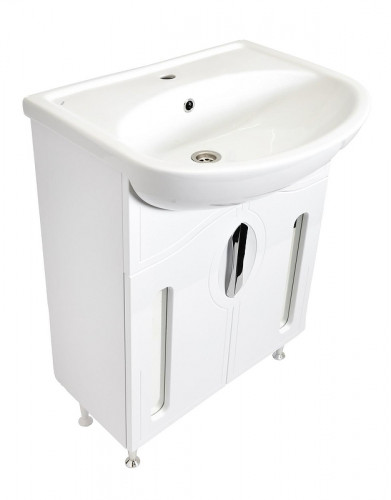 Тумба под раковину Stella Polar Сильва 60 SP-00001843 цвет Белый