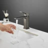 Смеситель для раковины Belz B10709-3 цвет Оружейная сталь