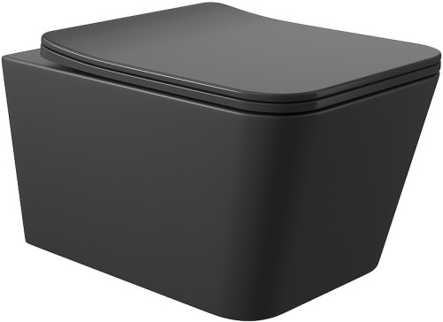 Унитаз с инсталляцией DIWO Aqueduto Macio MAC0140 + DIWO 4501 с сиденьем Микролифт с клавишей смыва цвет Матовый черный