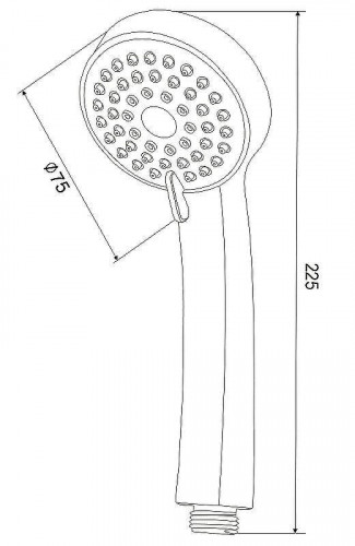 Ручной душ Olive's D103 Хром