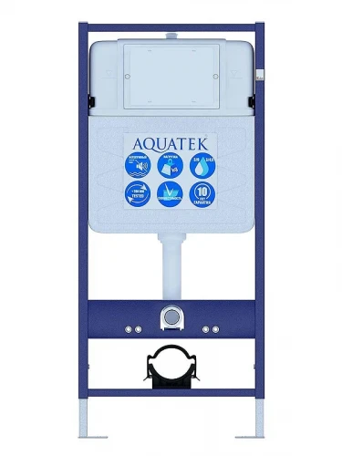 Комплект унитаза с инсталляцией Aquatek Set Aquatek Либерти цвет Белый с сиденьем Микролифт