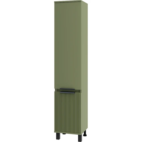 Шкаф пенал Brevita Enfida 35 L ENF-05035-0801L Зеленый матовый МДФ / ЛДСП