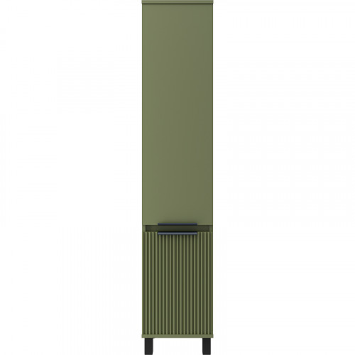 Шкаф пенал Brevita Enfida 35 L ENF-05035-0801L Зеленый матовый МДФ / ЛДСП