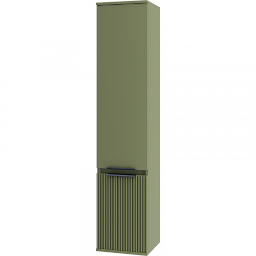 Шкаф пенал Brevita Enfida 35 L ENF-05035-0801L Зеленый матовый МДФ / ЛДСП