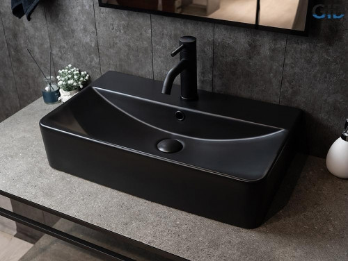 Раковина Gid Geometrico 60 Bm1344 53361 цвет Черный матовый