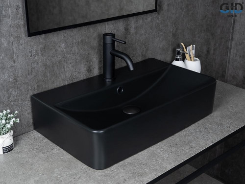Раковина Gid Geometrico 60 Bm1344 53361 цвет Черный матовый
