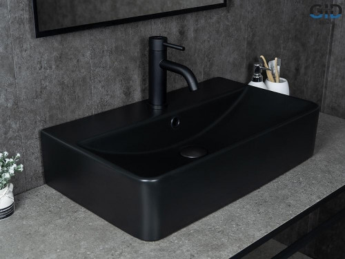 Раковина Gid Geometrico 60 Bm1344 53361 цвет Черный матовый