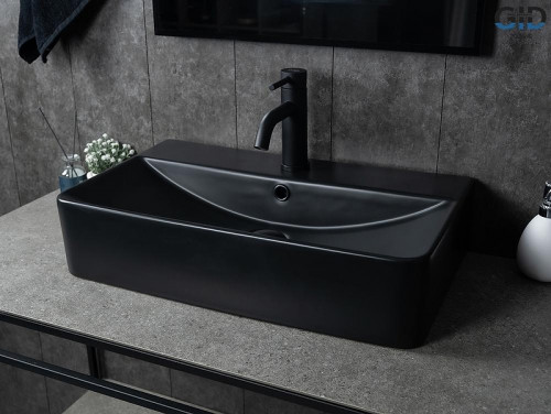 Раковина Gid Geometrico 60 Bm1344 53361 цвет Черный матовый