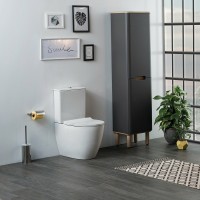 Унитаз компакт Vitra Sento Rim-ex back to wall 9830B003-7203 с бачком и сиденьем Микролифт фарфор напольный