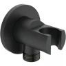 Шланговое подключение Ideal Standard Ideal Rain BC807XG Silk Black латунь на стену