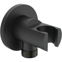 Шланговое подключение Ideal Standard Ideal Rain BC807XG Silk Black латунь на стену
