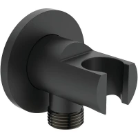 Шланговое подключение Ideal Standard Ideal Rain BC807XG Silk Black латунь на стену