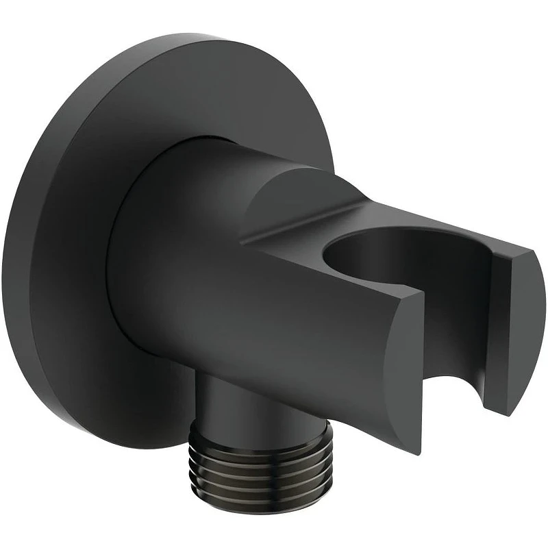 Шланговое подключение Ideal Standard Ideal Rain BC807XG Silk Black латунь на стену