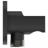 Шланговое подключение Ideal Standard Ideal Rain BC807XG Silk Black латунь на стену
