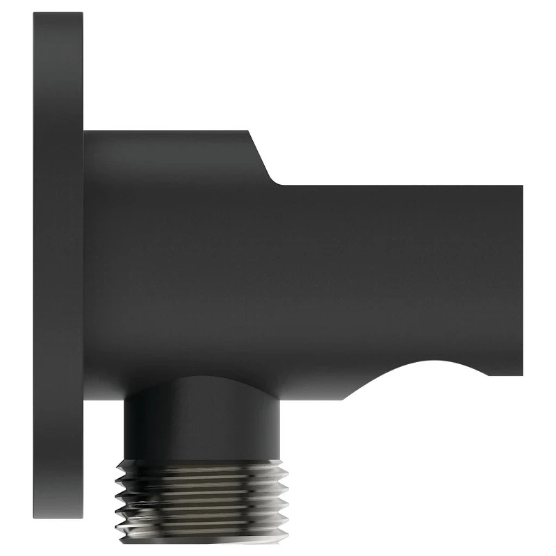 Шланговое подключение Ideal Standard Ideal Rain BC807XG Silk Black латунь на стену