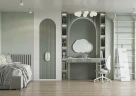 Зеркало Aquaton Каспер Облако 78 1A283602CRE20 Белое матовое