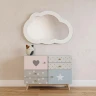 Зеркало Aquaton Каспер Облако 78 1A283602CRE20 Белое матовое