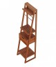 Шкаф пенал Creto Provence 49 9-1050W Wood массив дерева