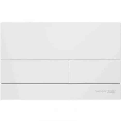 Инсталляция WasserKRAFT Salm 27TLT.010.ME.WH.WM04 для унитаза Белое стекло с Белой матовой клавишей смыва