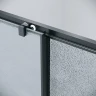 Душевой уголок Grossman Cosmo 130x100 L 120.K33.02.1310.21.02 профиль Черный матовый стекло шиншилла
