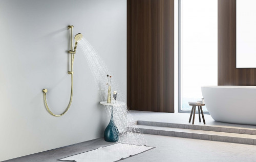 Душевой гарнитур Aquatek Оберон AQ2016BG цвет Золото шлифованное