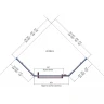 Душевой уголок RGW Hotel HO-084B 100х100 350608400-24 профиль Черный стекло матовое-сатинат