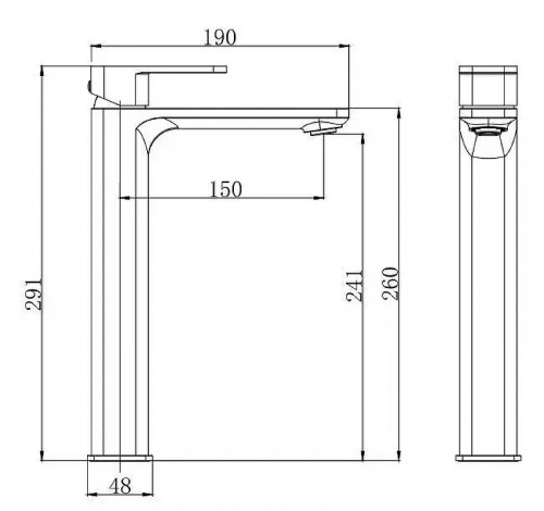 Смеситель для раковины Splendy Self SE201291GK1CR цвет Хром