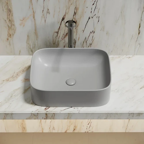 Раковина-чаша Ceramicanova Element 51 CN6052MSG Серая матовая фарфор накладная