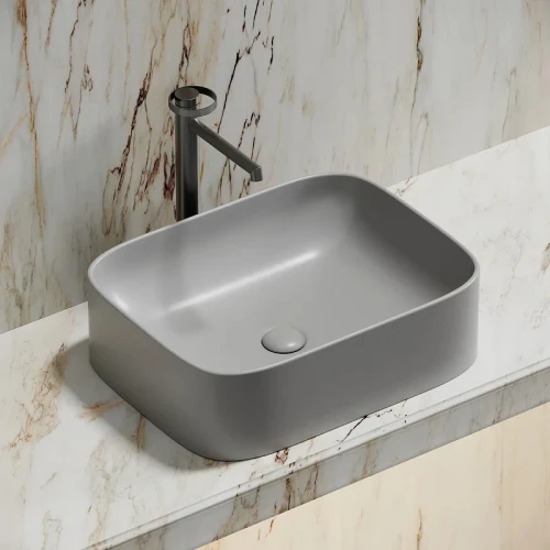 Раковина-чаша Ceramicanova Element 51 CN6052MSG Серая матовая фарфор накладная